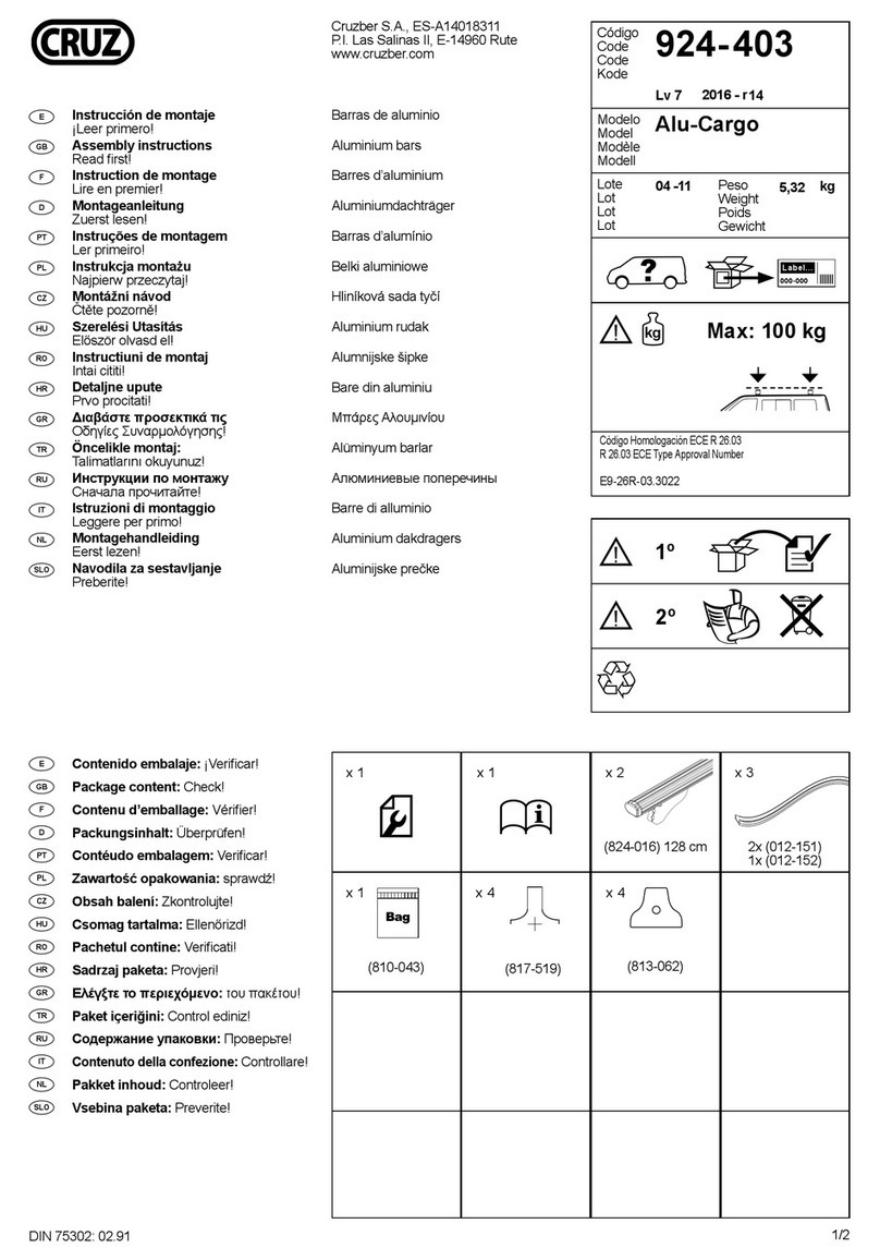 Cruz Alu-Cargo User manual