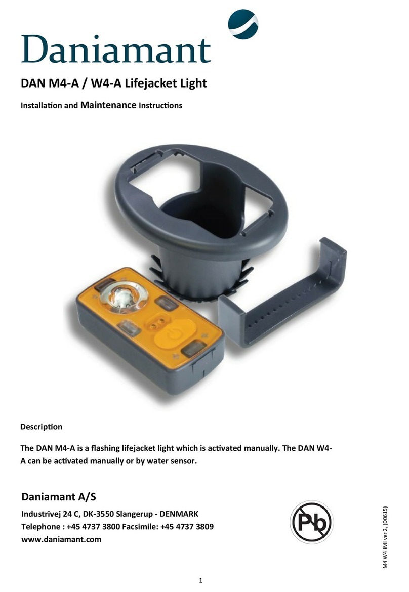 Daniamant DAN M4-A Installation and maintenance instructions Daniamant DAN M4-A Installation and maintenance instructions