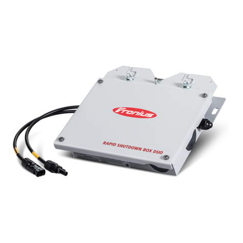 FRO­NIUS Rapid Shutdown Box Duo User manual