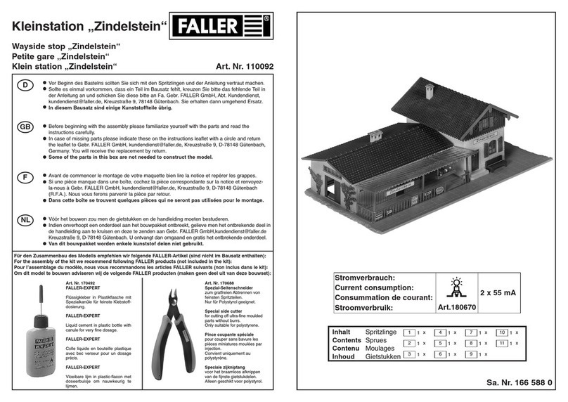 Faller Zindelstein User manual