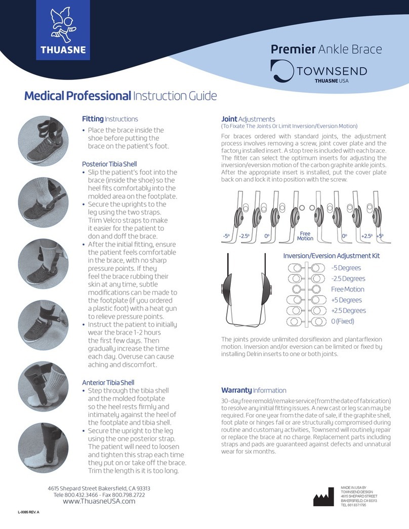 Thuasne Premier Ankle Brace Instruction guide