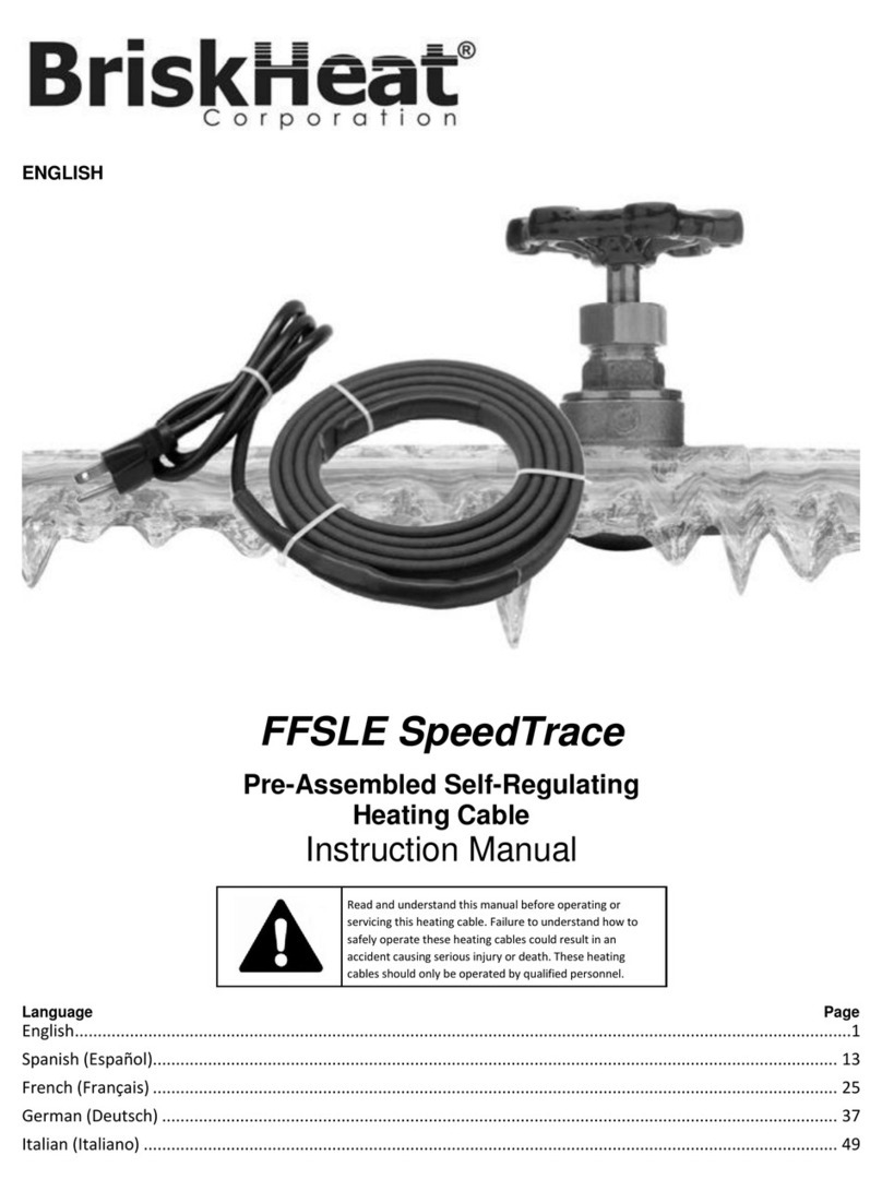 BriskHeat FFSLE SpeedTrace instruction manual