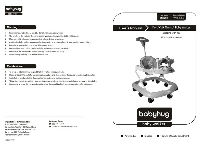 Babyhug BGBW007 user manual