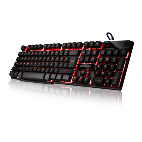 DB POWER 3 COLORS BACKLIT GAMING KEYBOARD manual
