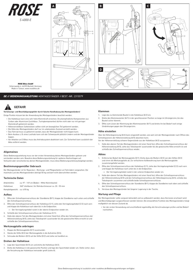 Rose electronics S 4000-E owner's manual