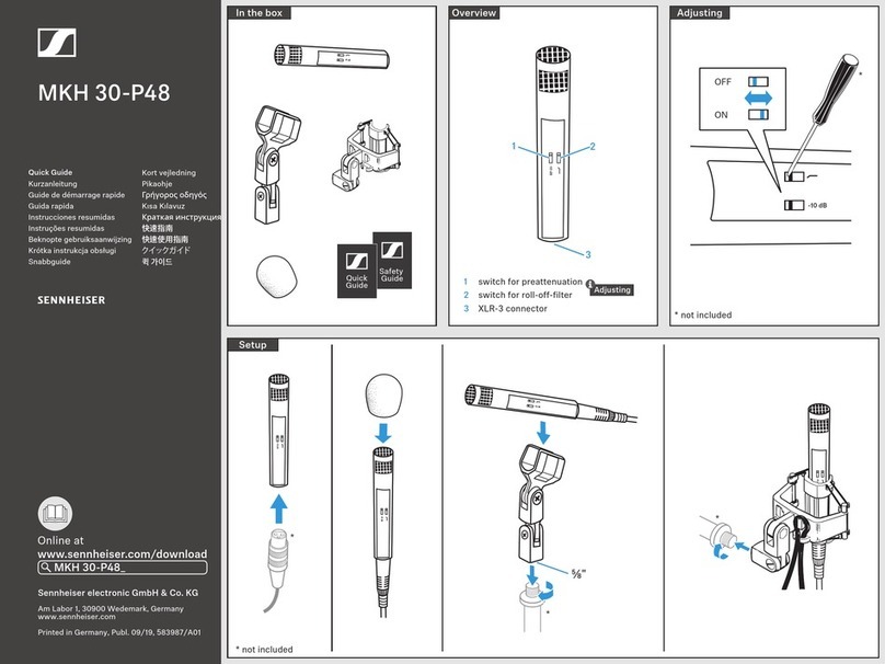 Sennheiser MKH 30-P48 quick guide