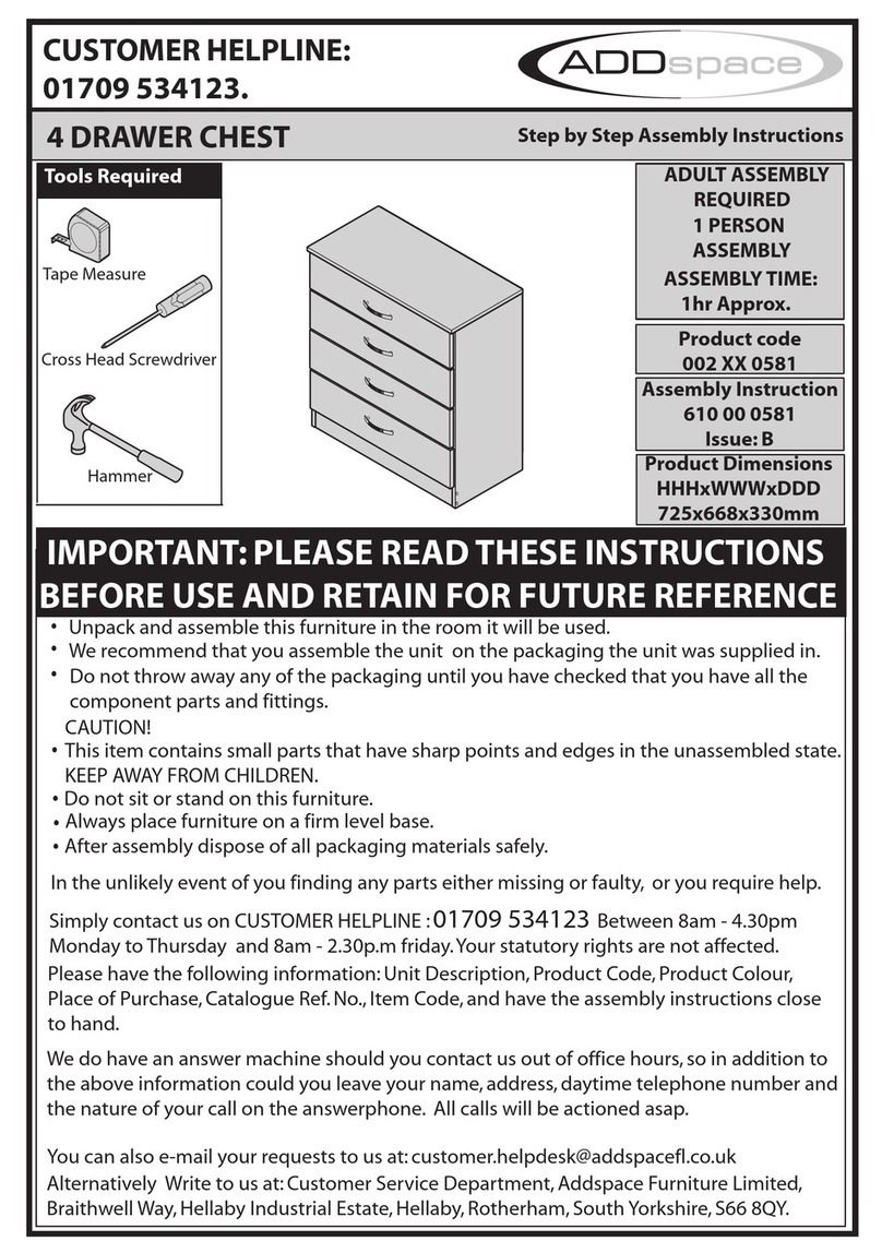 Addspace 002 0581 Series User manual