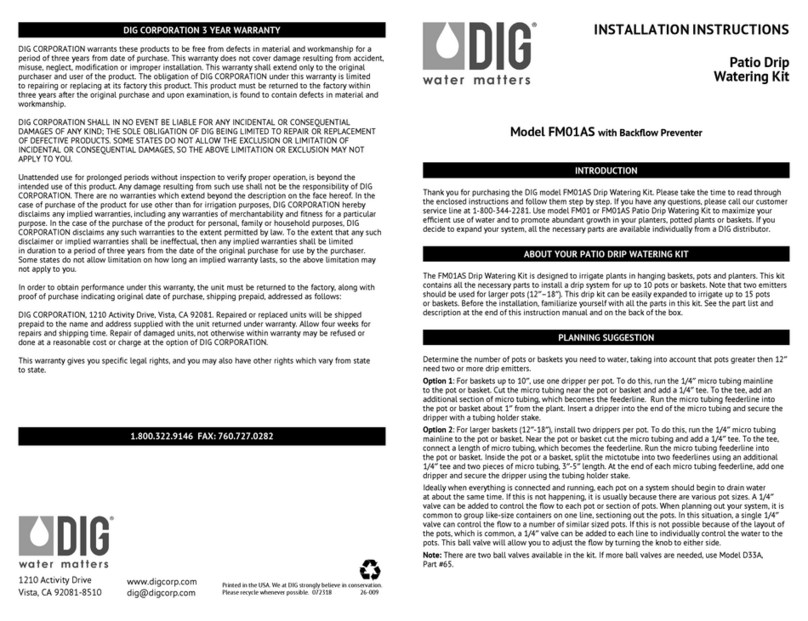 DIG FM01AS User manual