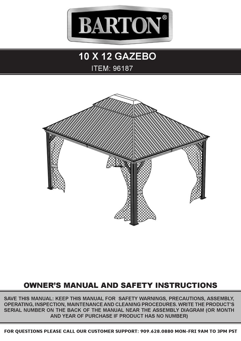 Barton 96187 Owner's manual and safety instructions