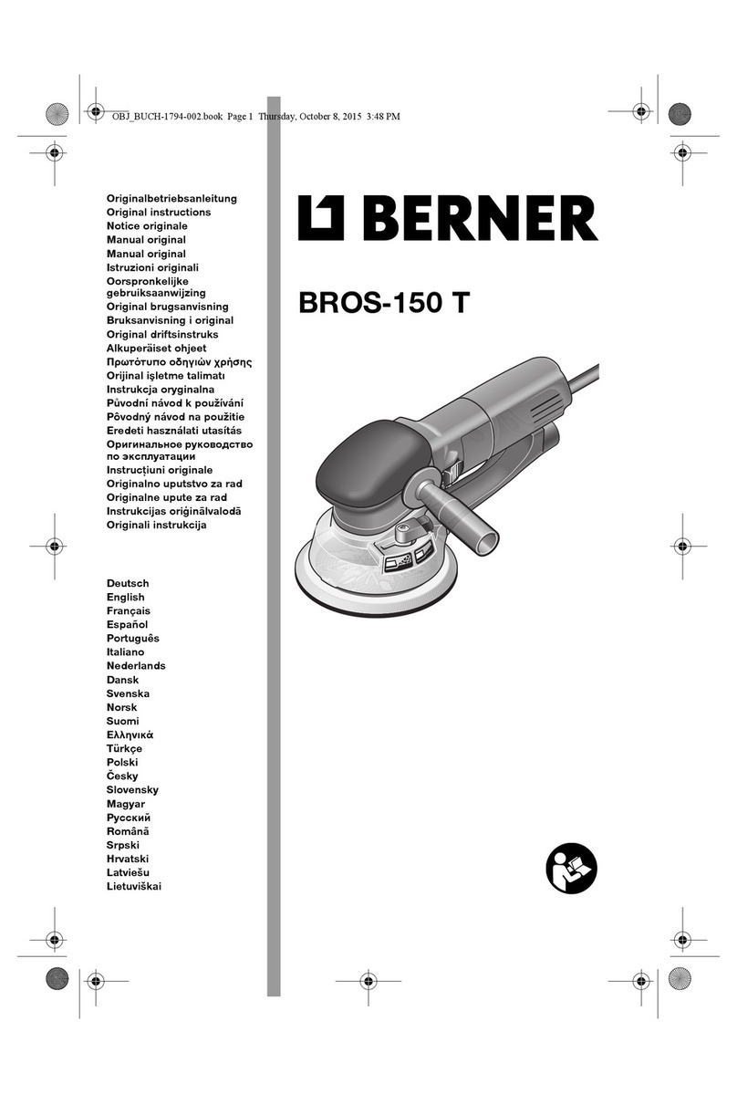 Berner BROS-150 T User manual