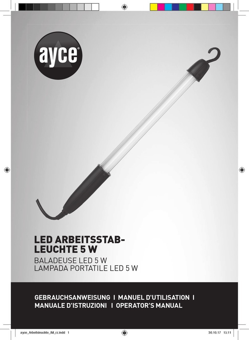 Ayce 804005 Operator's manual