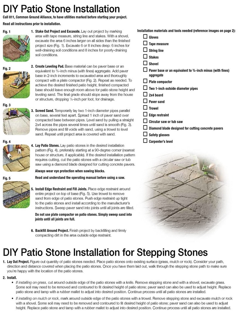 DIY Patio Stone Installation