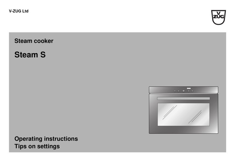 V-ZUG Steam S 55A User manual V-ZUG Steam S 55A User manual