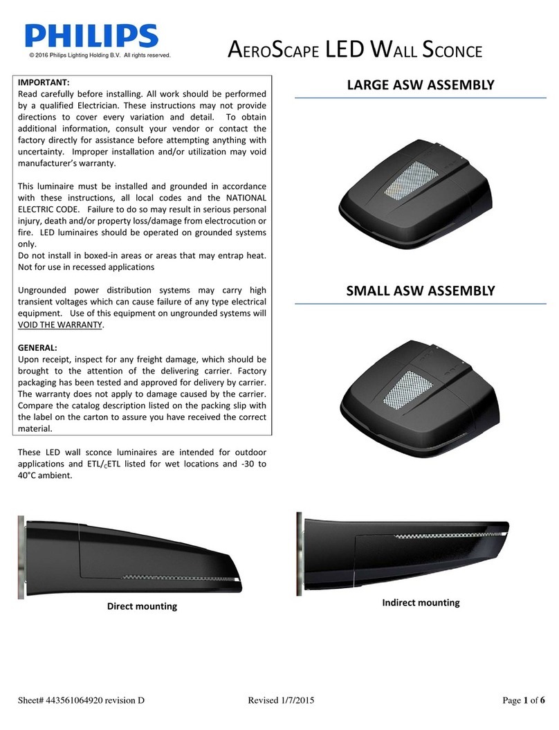 Philips AeroScape ASW User manual