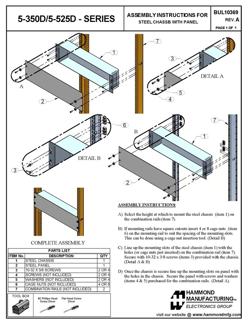 Hammond Manufacturing 5-350D Series User manual