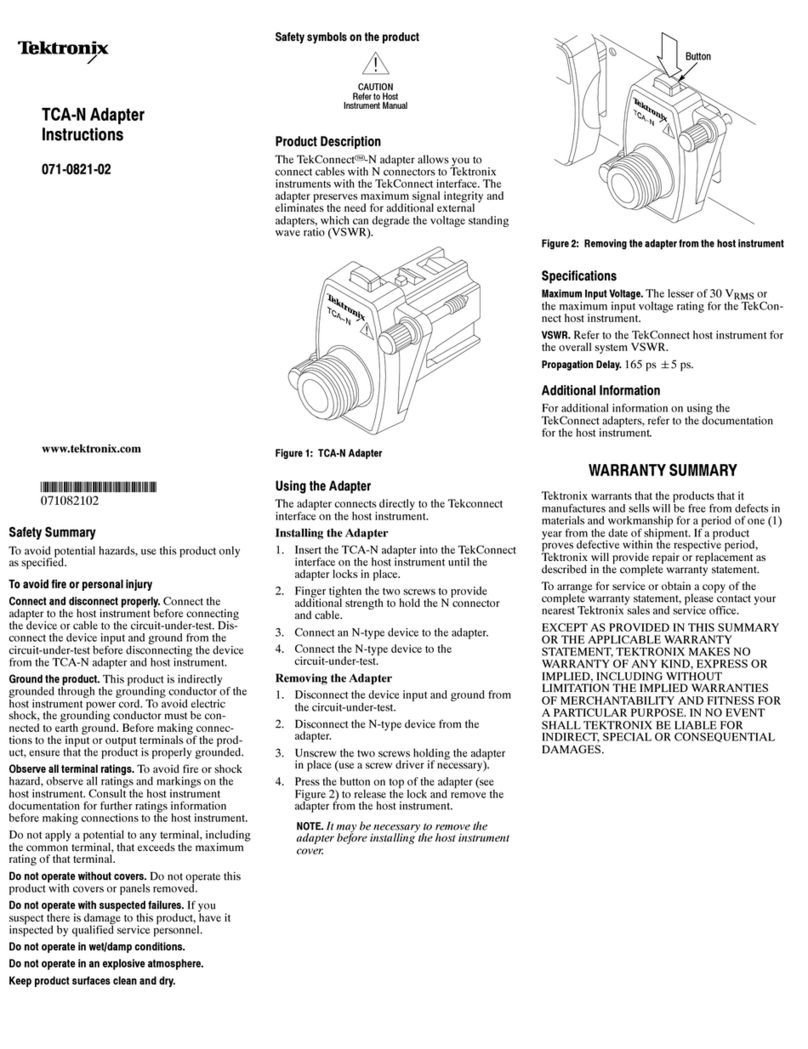 Tektronix TCA-N User manual