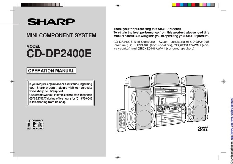 Sharp CD-DP2400E User manual