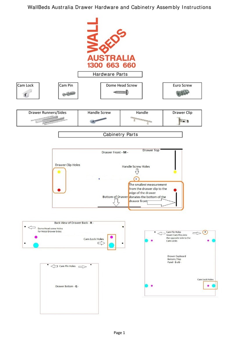 Wallbeds Australia 1300 663 660 Assembly instructions Wallbeds Australia 1300 663 660 Assembly instructions