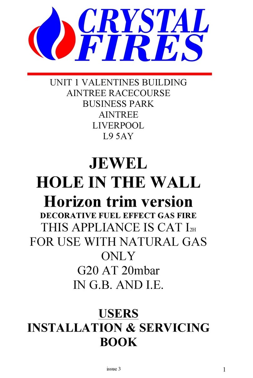 crystal fires JEWEL HOLE IN THE WALL USERS INSTALLATION & SERVICING BOOK crystal fires JEWEL HOLE IN THE WALL USERS INSTALLATION & SERVICING BOOK