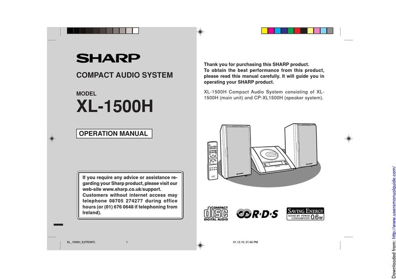 Sharp XL-1500H User manual Sharp XL-1500H User manual
