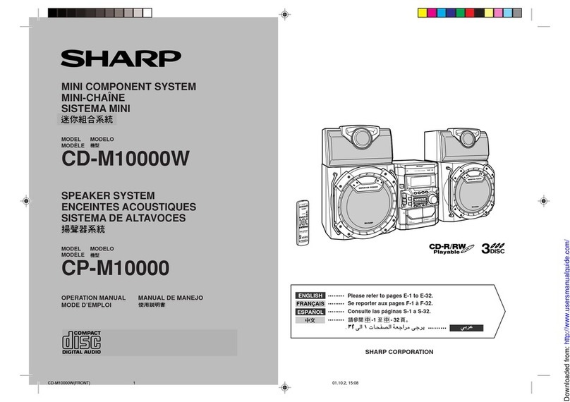 Sharp CD-M10000W User manual