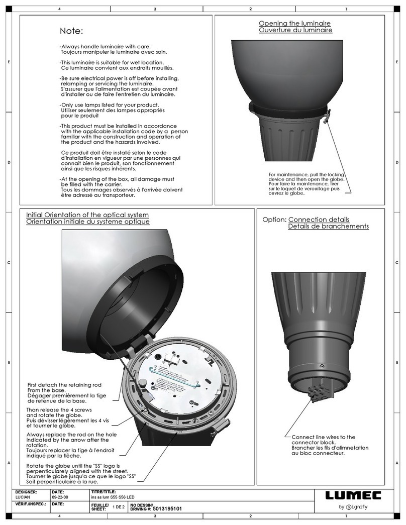SIGNIFY Lumec Serenade DSX User manual