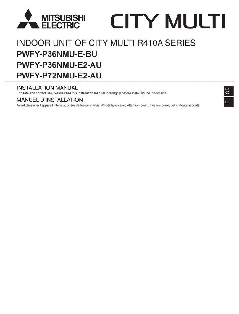 Mitsubishi Electric PWFY-P36NMU-E-BU User manual