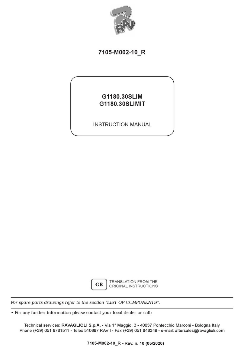 Ravaglioli G1180.30SLIM User manual