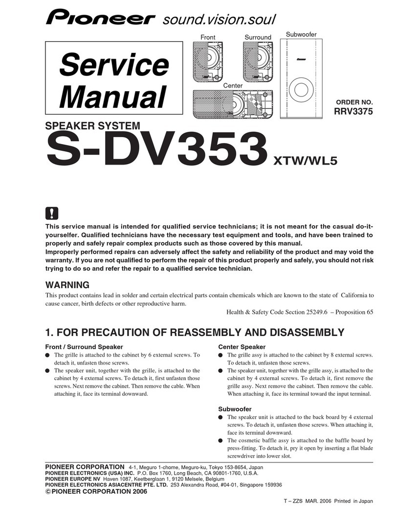 Pioneer S-DV353 XTW/WL5 User manual