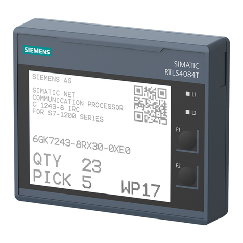 Siemens SIMATIC RTLS4084T User manual