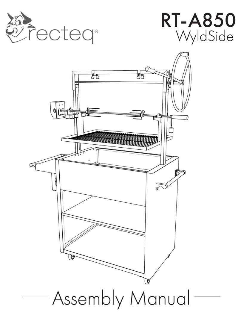 recteq WyldSide RT-A850 User manual