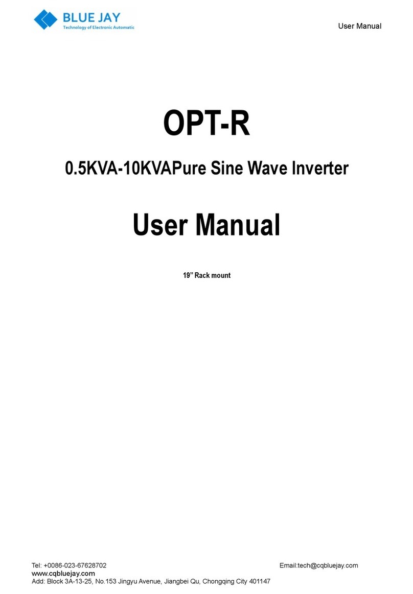 BLUE JAY OPT-R Series user manual