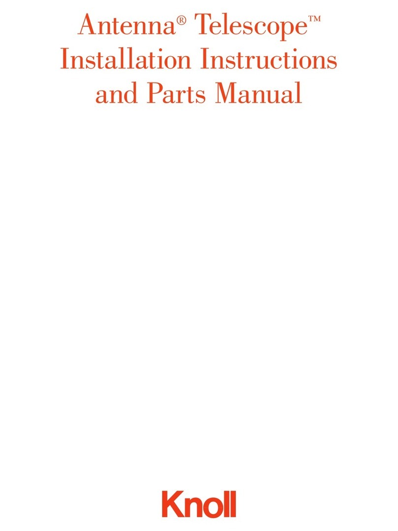 Knoll Antenna Telescope Parts list manual