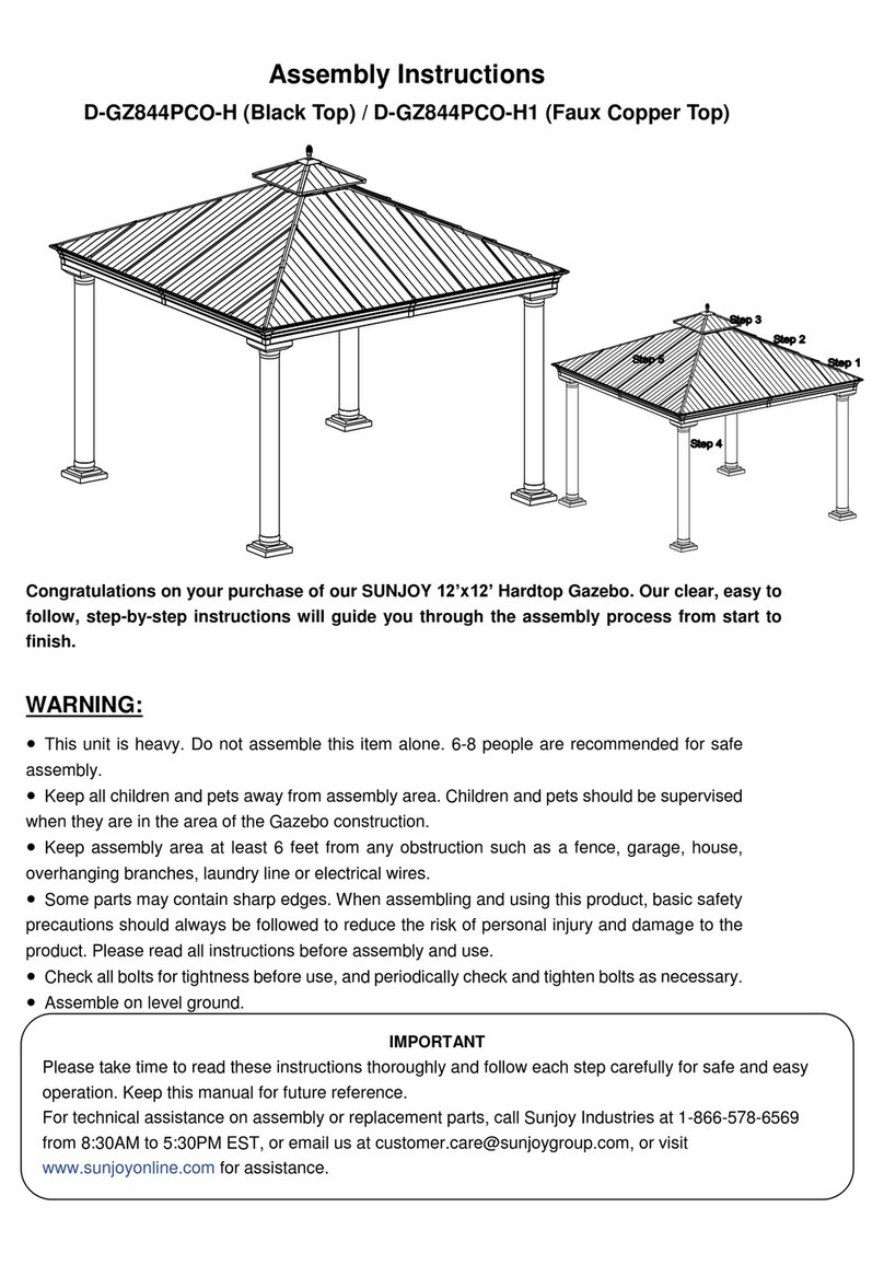 Sunjoy D-GZ844PCO-H User manual