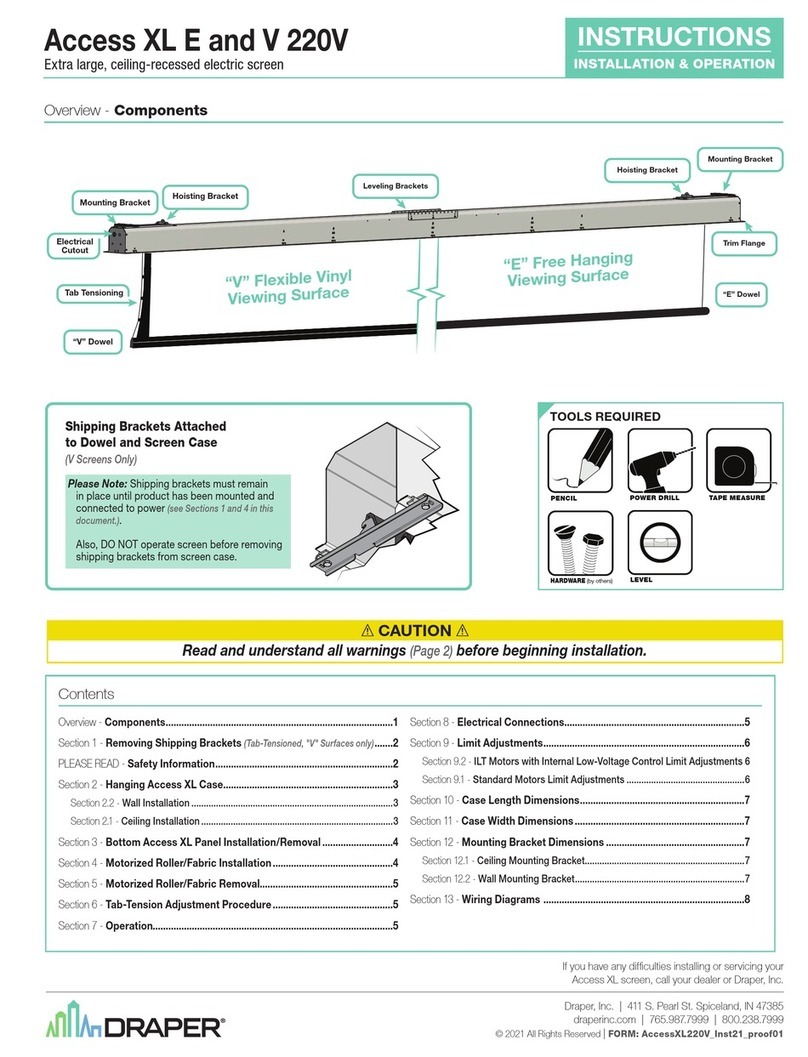 Draper Access XL E User manual