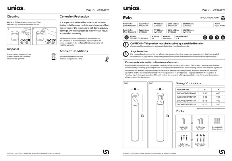 unios Evio EVIO0907 manual unios Evio EVIO0907 manual