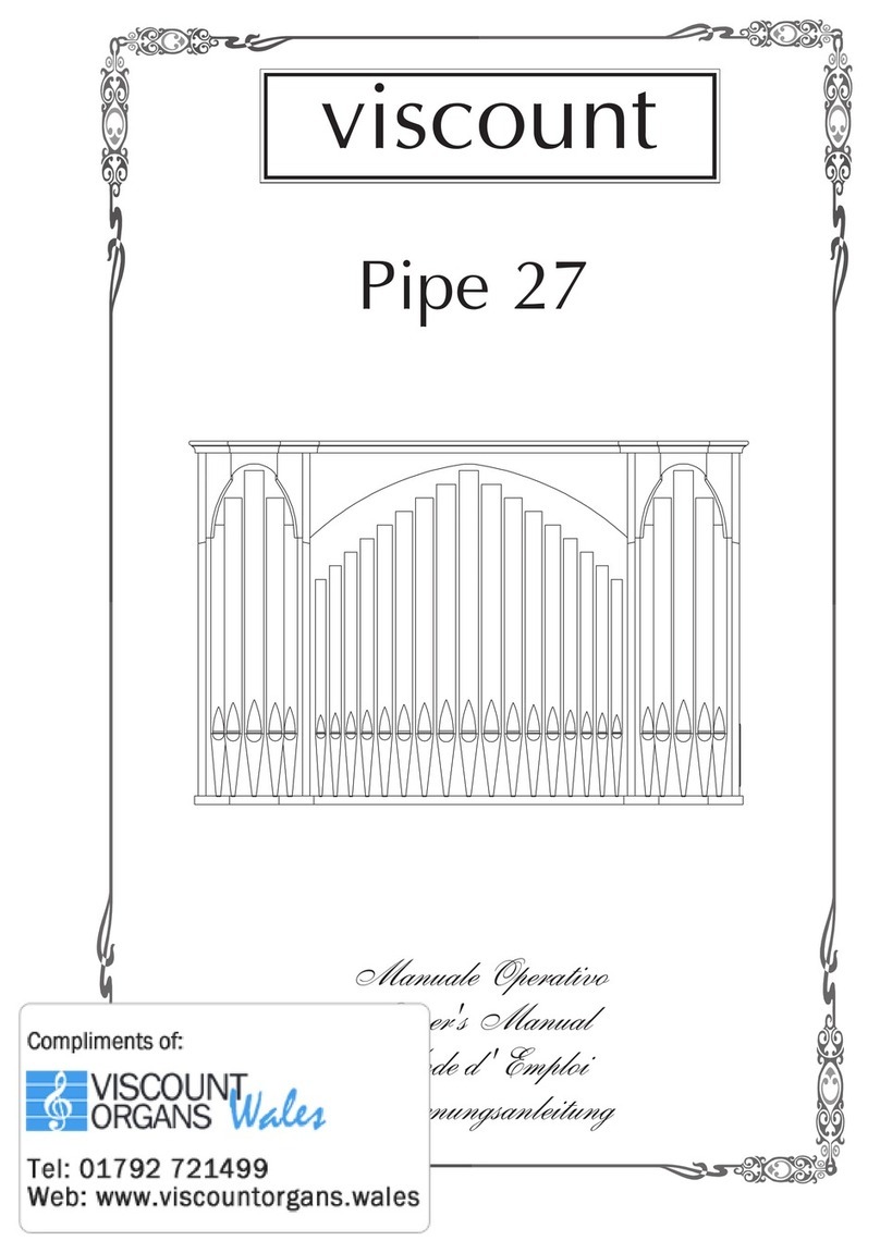 Viscount Pipe 27 user manual