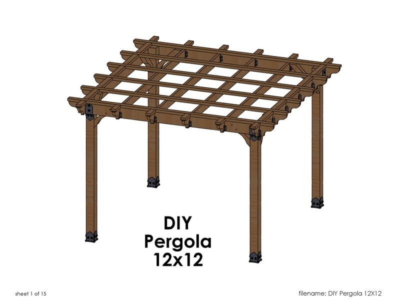 DIY Pergola 12x12 manual
