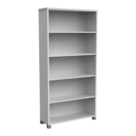 OLG AXIS Caddy Bookcase 993W installation guide OLG AXIS Caddy Bookcase 993W installation guide