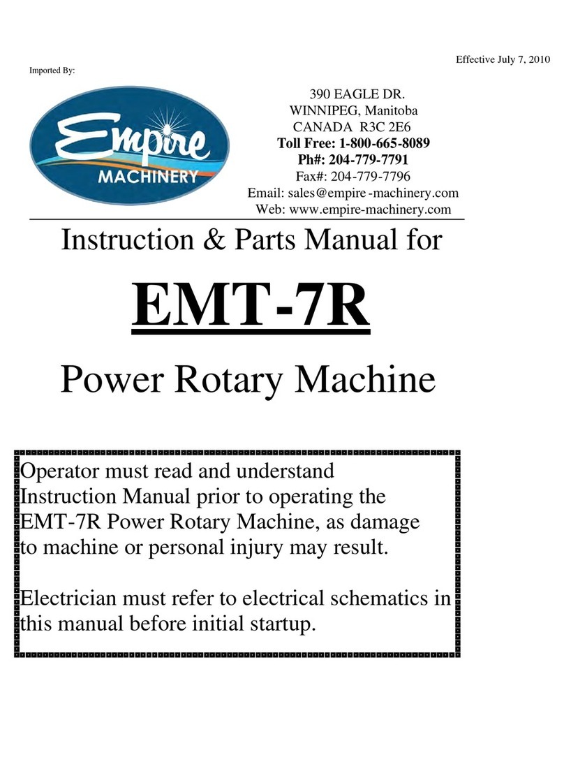 Empire EMT-7R Instruction & parts manual