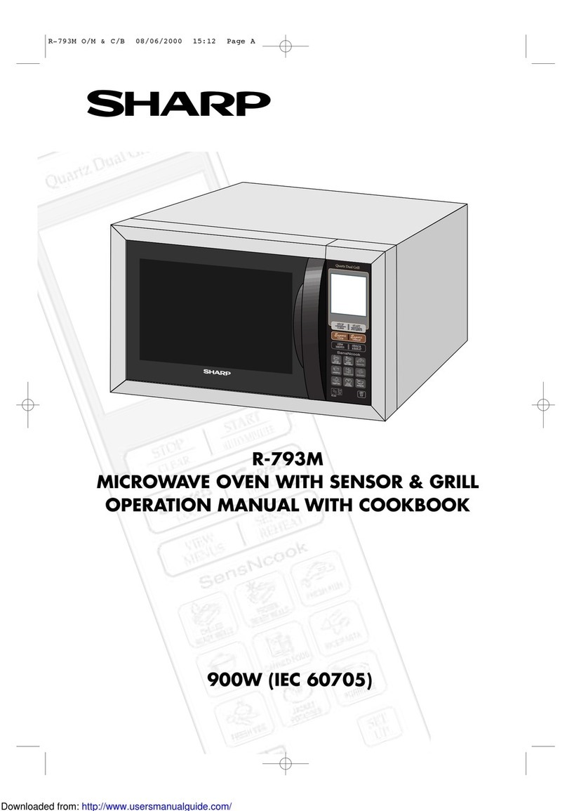 Sharp R-793M Instruction Manual Sharp R-793M Instruction Manual
