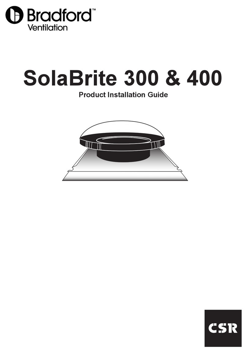 CSR Bradford SolaBrite 300 Product installation guide
