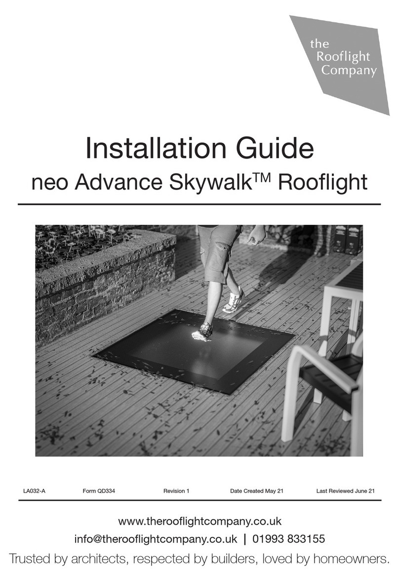 ROOFLIGHT COMPANY neo Advance Skywalk installation guide