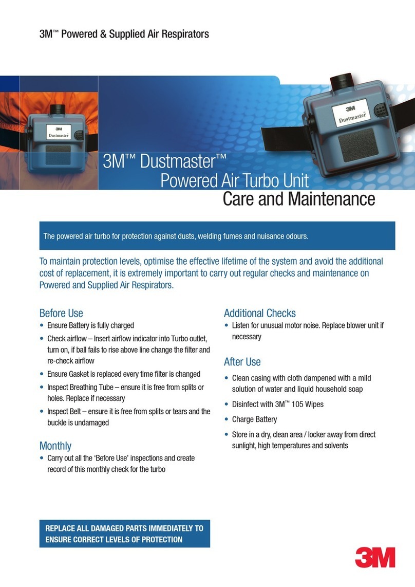 3M Dustmaster 021-00-38P Care and maintenance