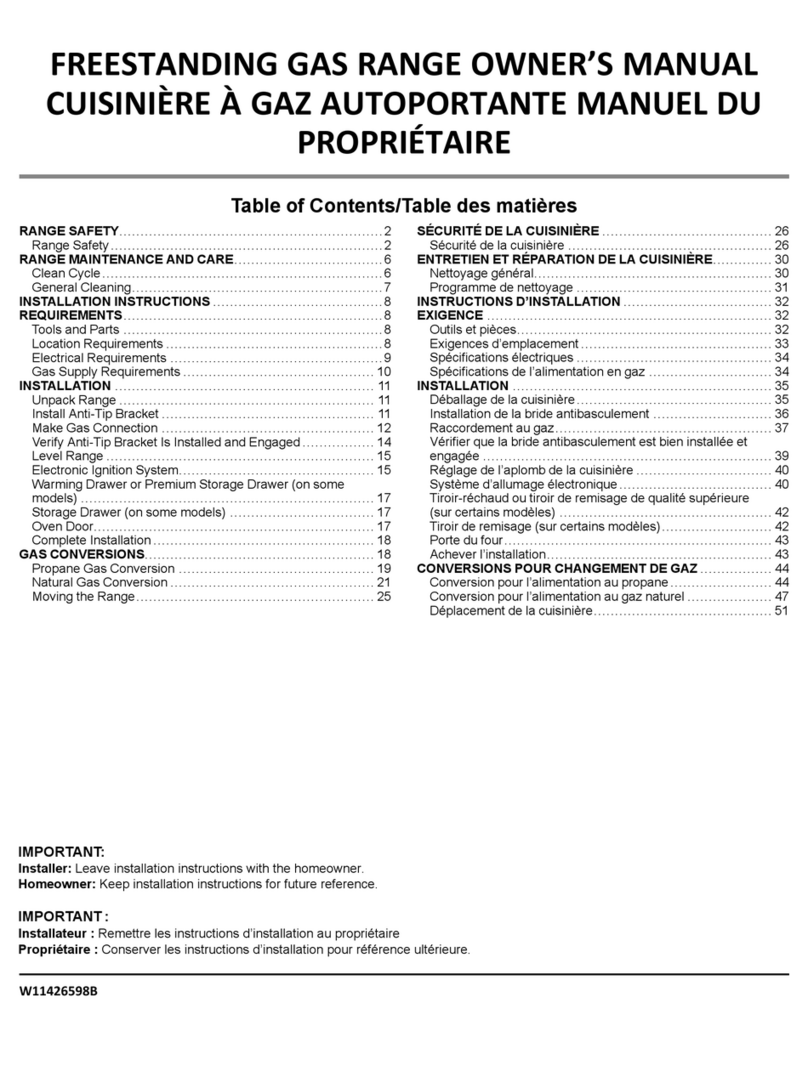Whirlpool Affresh MGR8800F owner's manual Whirlpool Affresh MGR8800F owner's manual