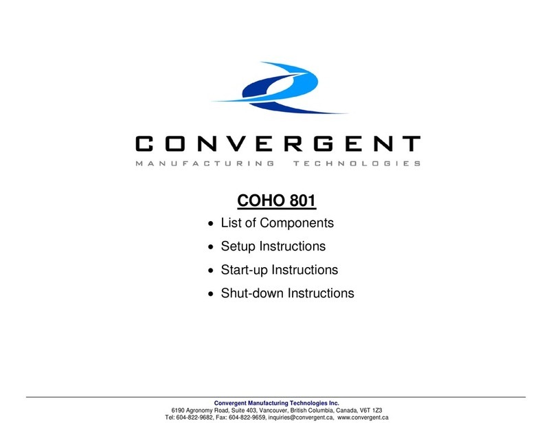 Convergent COHO 801 User manual