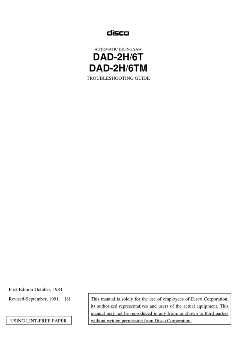 DISCO DAD 2H/6T troubleshooting guide DISCO DAD 2H/6T troubleshooting guide