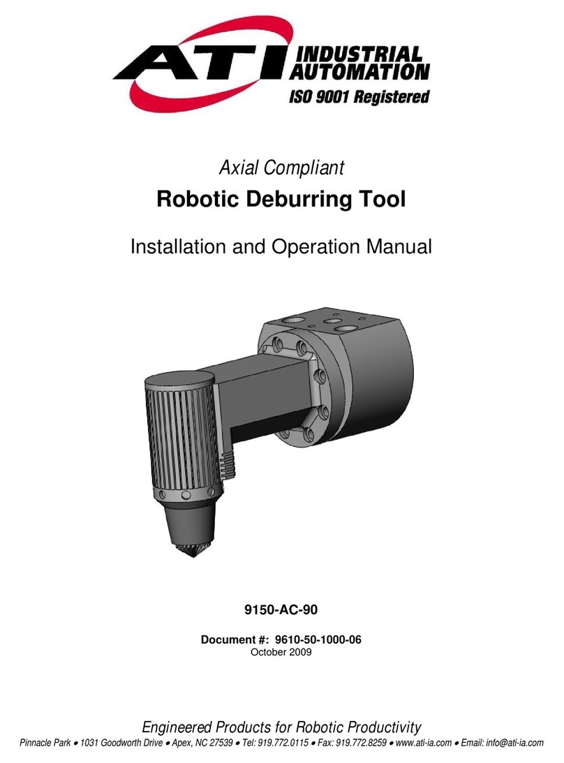 ATI Technologies Speedeburr 9150-AC-90 Installation and operation manual