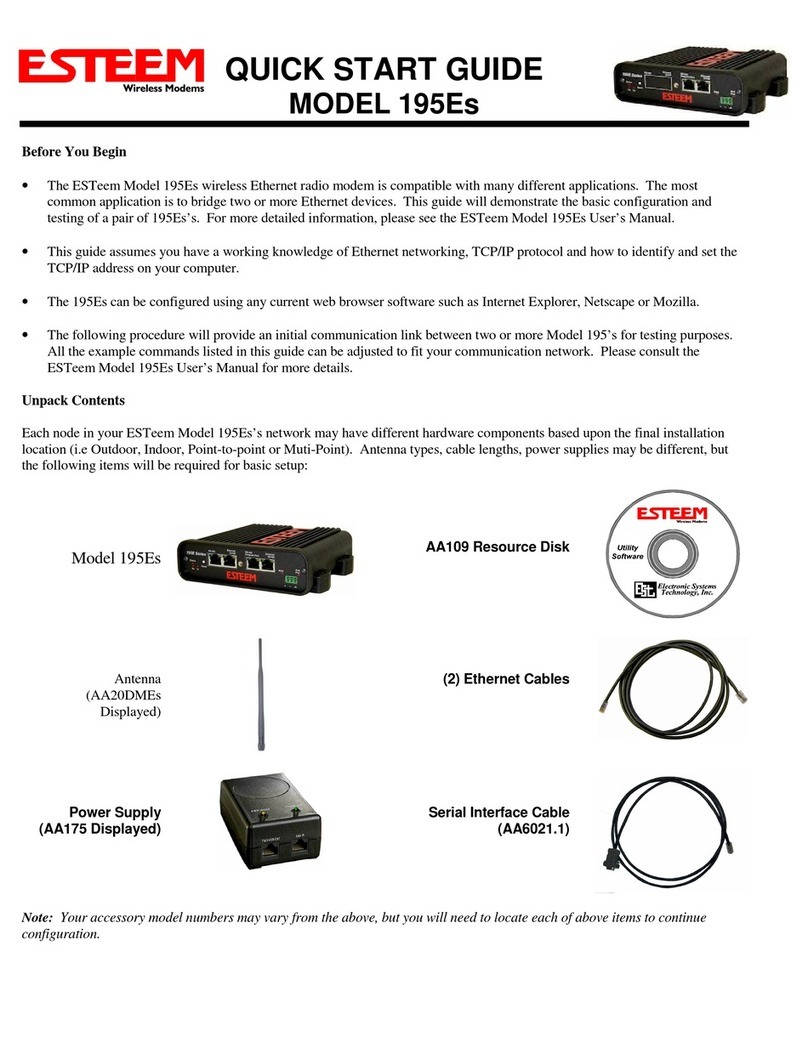 ESTeem 195Es User manual