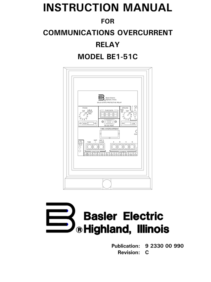 Basler BE1-51C User manual